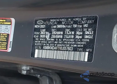 2022 Hyundai Ioniq 5 Sel из США, поврежденный, VIN KM8KNDAF5NU057603